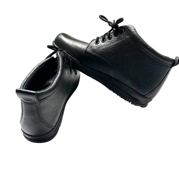 SAS Booties HIghtop Black Leather Alpine Ankle Slip-Resistant Lace Up Sz 8 1/2 M - Picture 7 of 9